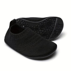 Boys' Casual Breathable Woven Shoes - Non Slip Lightweight House Shoes