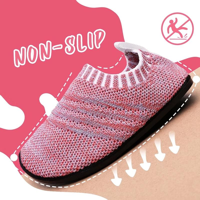 Boys' Casual Breathable Woven Shoes - Non Slip Lightweight House Shoes