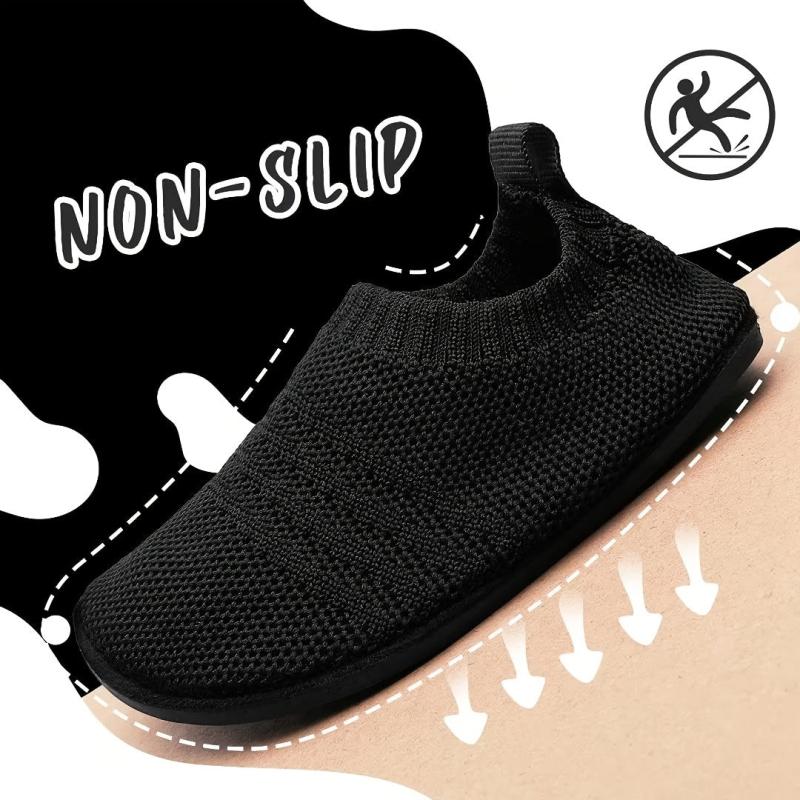 Boys' Casual Breathable Woven Shoes - Non Slip Lightweight House Shoes
