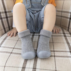 Boys Non Slip House Shoes Soft Bottom Walking Shoes for Autumn Winter