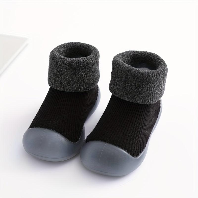 Boys Non Slip House Shoes Soft Bottom Walking Shoes for Autumn Winter