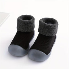 Boys Non Slip House Shoes Soft Bottom Walking Shoes for Autumn Winter