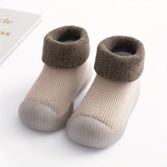 Boys Non Slip House Shoes Soft Bottom Walking Shoes for Autumn Winter