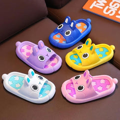JIAGEYA Boys Cartoon Rabbit Slippers Non Slip Lightweight Open Toe Slippers