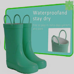 Boy's Waterproof Rain Boots Comfy Non Slip Durable Shoes For Kids