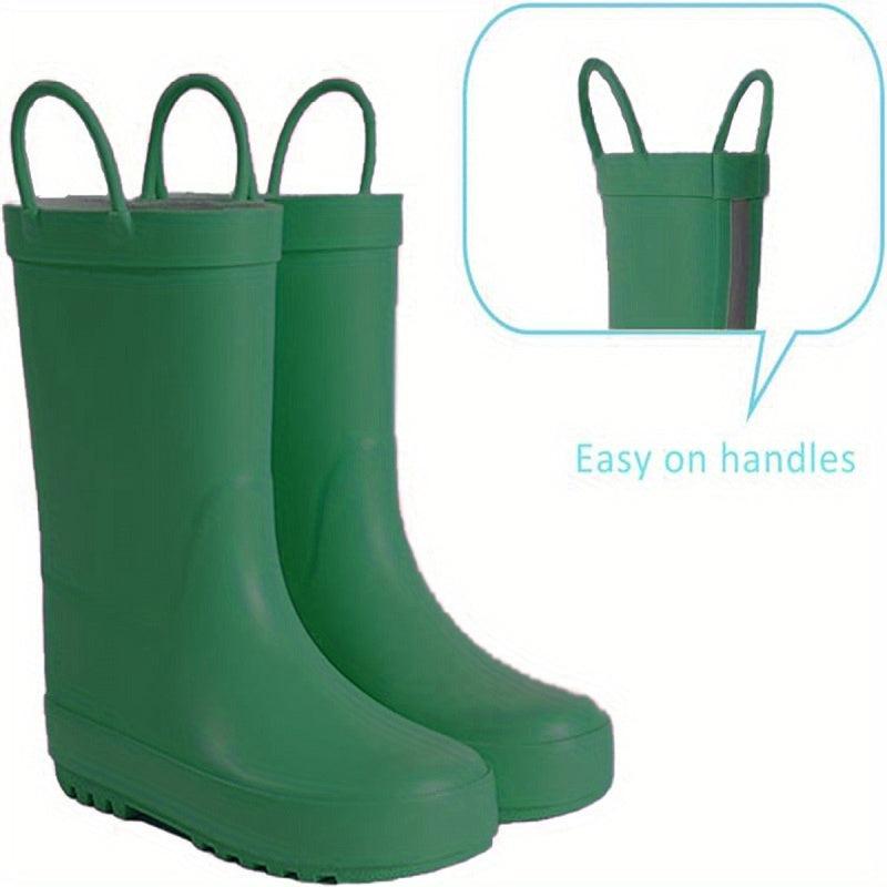 Boy's Waterproof Rain Boots Comfy Non Slip Durable Shoes For Kids