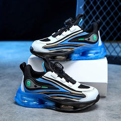 Boys Casual Low Top Sneakers with Rotating Button