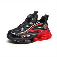 Boys Casual Low Top Sneakers with Rotating Button