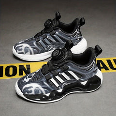 Boys Luminous Striped Running Shoes Children's Casual Sneakers