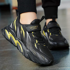 Boys Breathable Low Top Sneakers Lightweight Anti Slip Outdoor Shoes