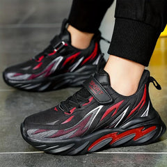 Boys Breathable Low Top Sneakers Lightweight Anti Slip Outdoor Shoes