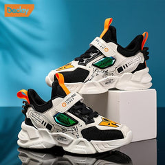 Daclay Kids Comfy Mesh Basketball Shoes - Breathable Shock Absorbing Sneakers