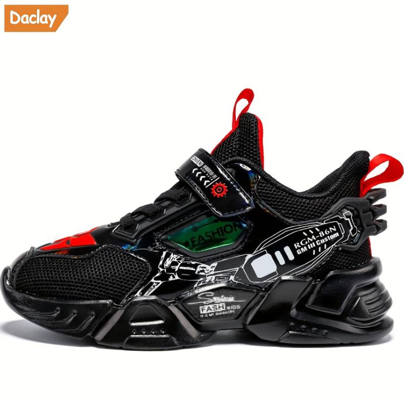 Daclay Kids Comfy Mesh Basketball Shoes - Breathable Shock Absorbing Sneakers