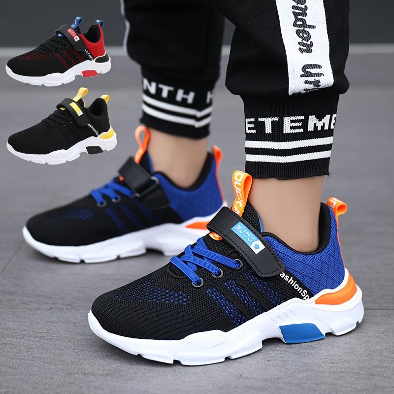 Boys Hook and Loop Fastener Woven Shoes - Breathable & Lightweight