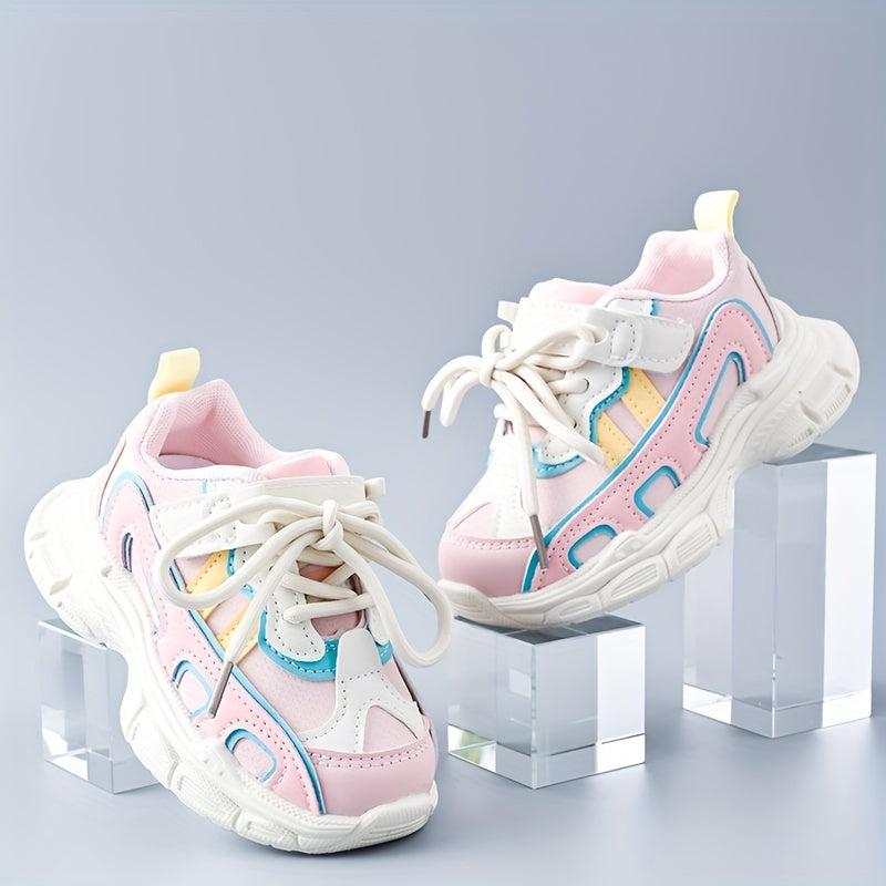 Boys Lightweight Anti-Slip Lace Up Sneakers for Outdoor Activities