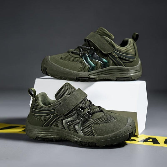 Boys' Solid Sneakers Hook & Loop Fastener Shoes