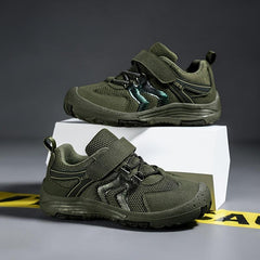 Boys' Solid Sneakers Hook & Loop Fastener Shoes