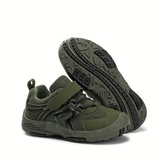 Boys' Solid Sneakers Hook & Loop Fastener Shoes