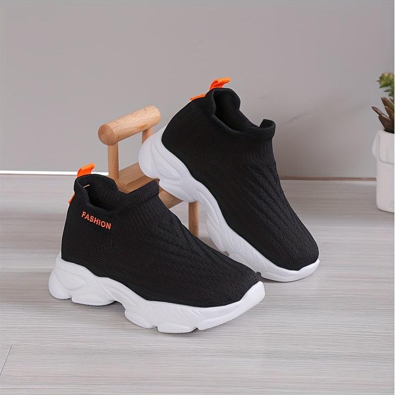 Boys Slip On Sneakers Breathable Woven Shoes for Outdoor Activities