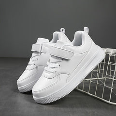 Kids Solid Low Top Sneakers Lightweight Anti Slip Outdoor Shoes