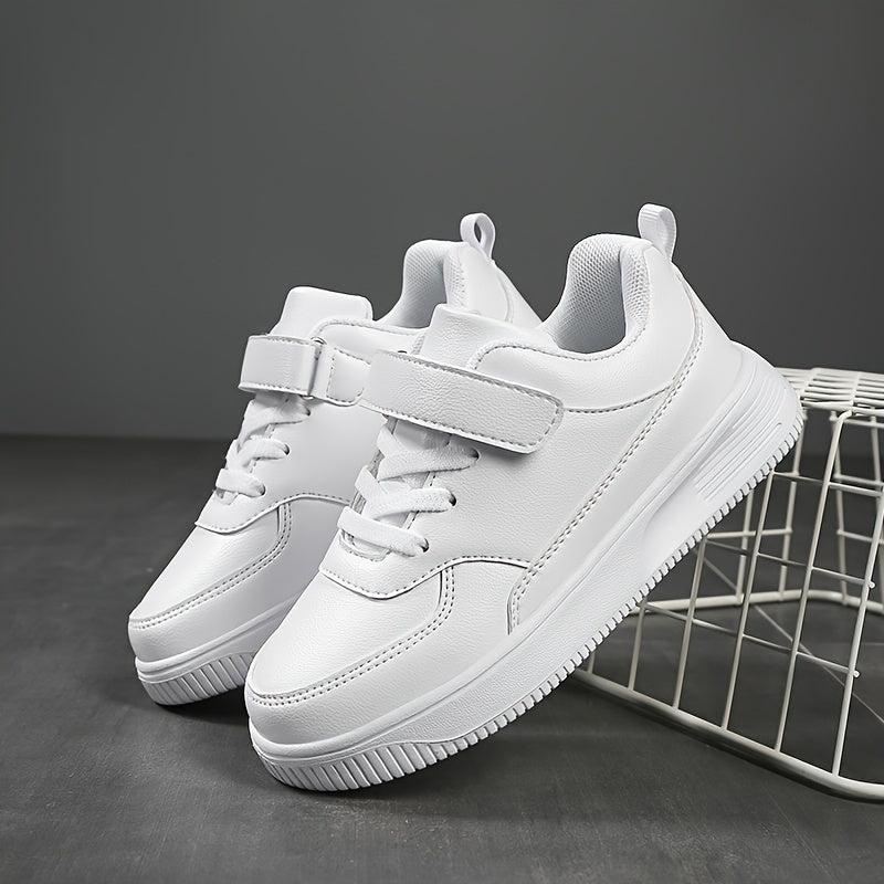 Kids Solid Low Top Sneakers Lightweight Anti Slip Outdoor Shoes