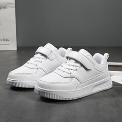 Kids Solid Low Top Sneakers Lightweight Anti Slip Outdoor Shoes