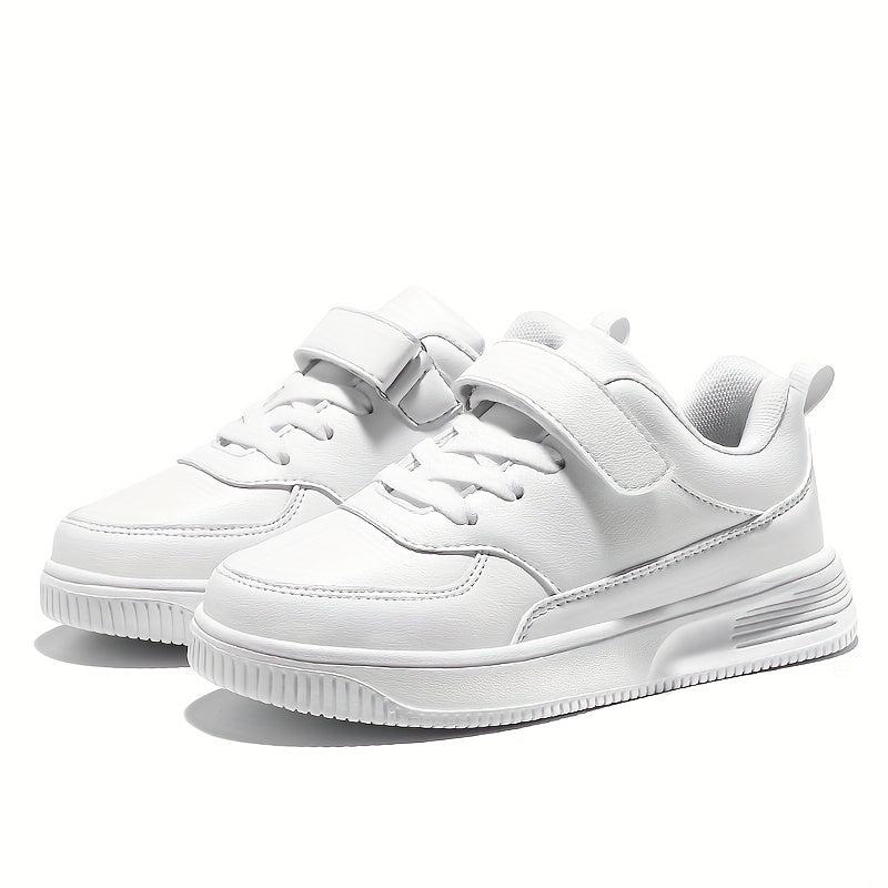 Kids Solid Low Top Sneakers Lightweight Anti Slip Outdoor Shoes