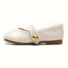 Vintage Solid Soft Flat Shoes For Girls Comfortable Lightweight Dress Shoes
