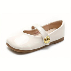 Vintage Solid Soft Flat Shoes For Girls Comfortable Lightweight Dress Shoes