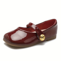Vintage Solid Soft Flat Shoes For Girls Comfortable Lightweight Dress Shoes