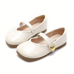 Vintage Solid Soft Flat Shoes For Girls Comfortable Lightweight Dress Shoes