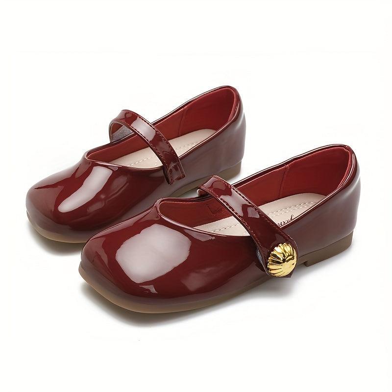 Vintage Solid Soft Flat Shoes For Girls Comfortable Lightweight Dress Shoes