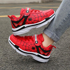 Boy's Running Shoes Hook Loop Fastener Comfy Breathable Sneakers