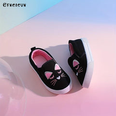 Girls' Canvas Slip-on Loafers for Autumn