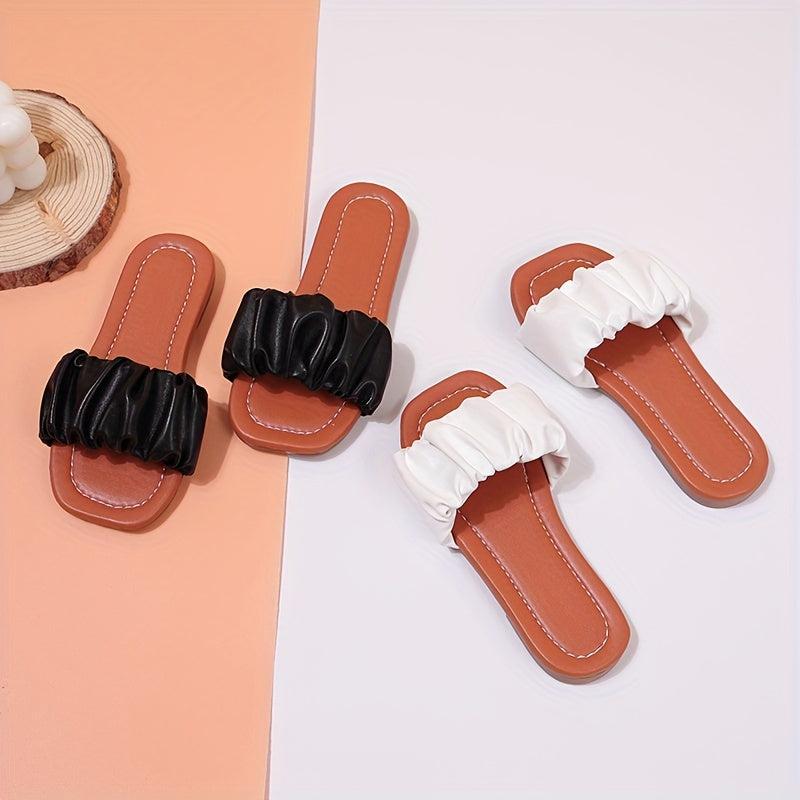 Girls Non Slip Lightweight Open Toe Slippers for Indoor Pool