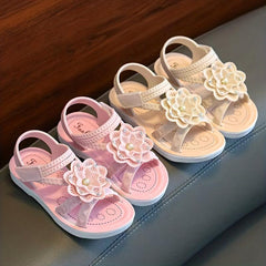 Toddler Girls Flower Sandals Non Slip Soft Sole Summer Shoes