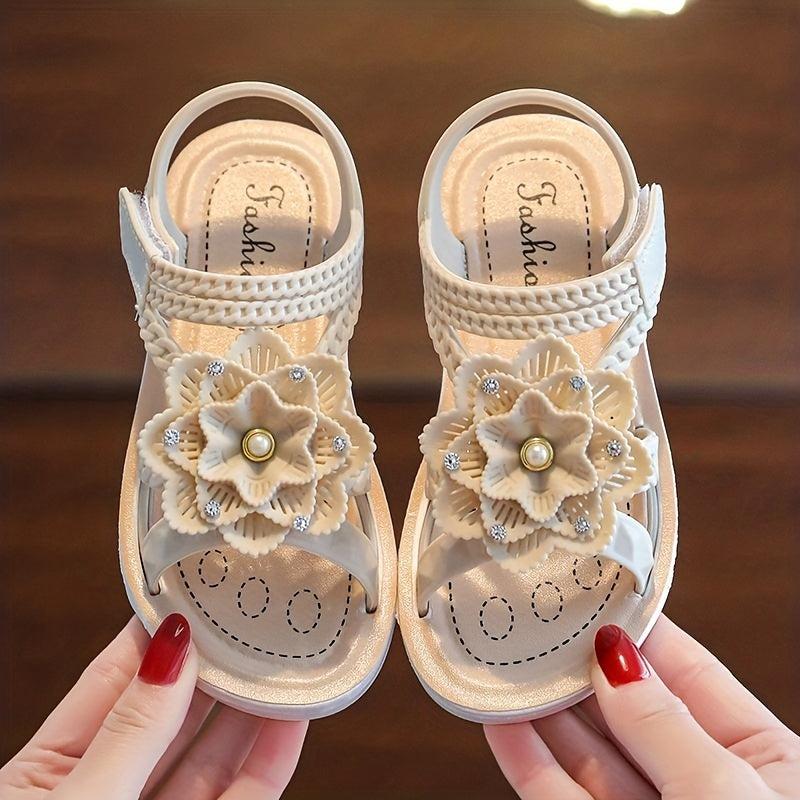 Toddler Girls Flower Sandals Non Slip Soft Sole Summer Shoes