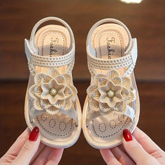 Toddler Girls Flower Sandals Non Slip Soft Sole Summer Shoes