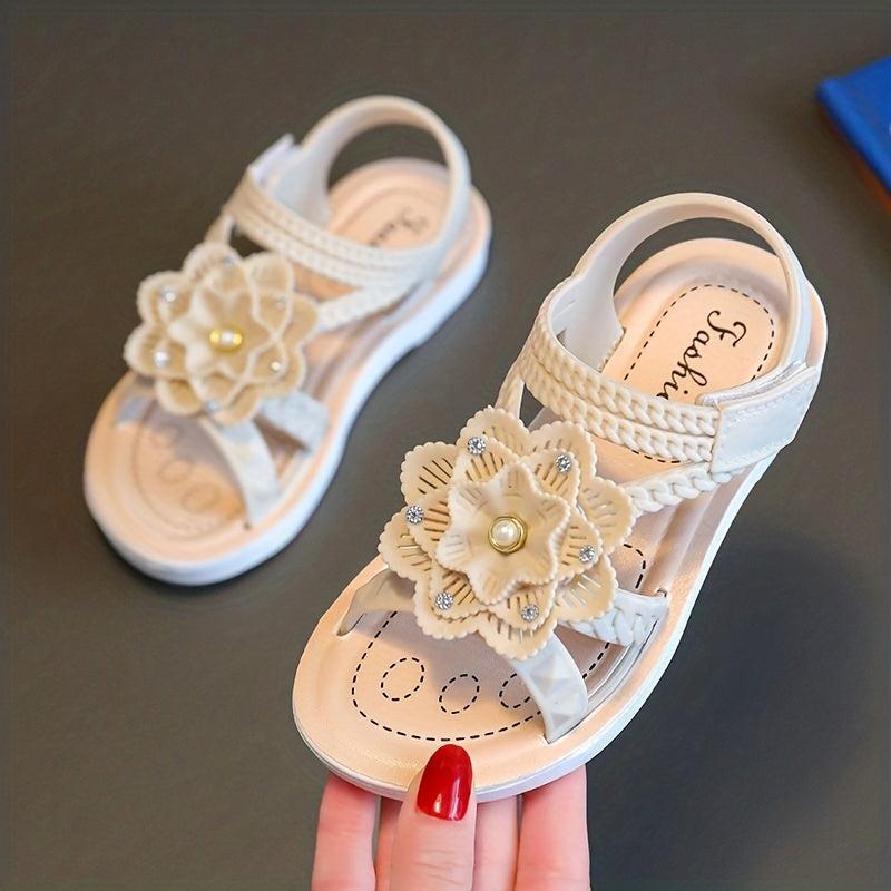 Toddler Girls Flower Sandals Non Slip Soft Sole Summer Shoes