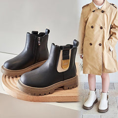 Vintage Ankle Boots With Zipper Lightweight Non Slip Boots