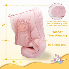 Girls Soft and Warm Snow Boots with Fleece Lining