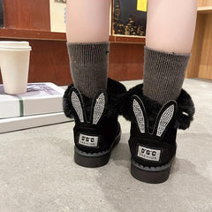 Girls Snow Boots Durable & Comfy Ankle for Cozy Winter Fun