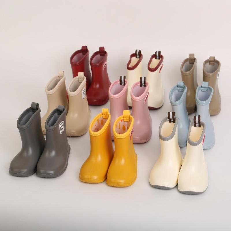 Waterproof Girls' Rain Boots Slip On Non Slip Durable