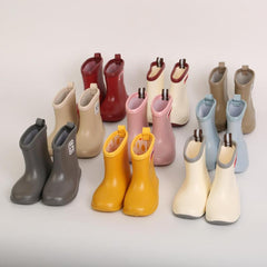 Waterproof Girls' Rain Boots Slip On Non Slip Durable