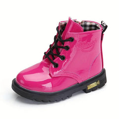 Vintage Ankle Boots For Girls Kids Comfortable Non Slip Boots With Zipper