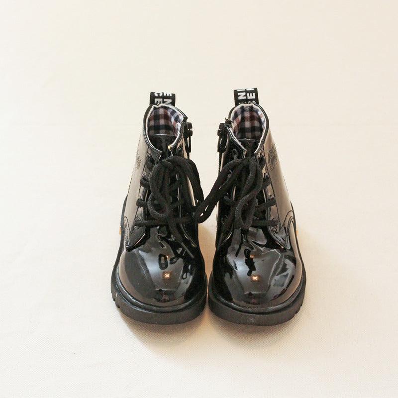 Vintage Ankle Boots For Girls Kids Comfortable Non Slip Boots With Zipper