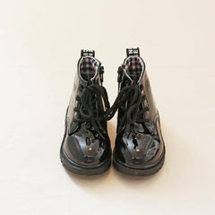 Vintage Ankle Boots For Girls Kids Comfortable Non Slip Boots With Zipper