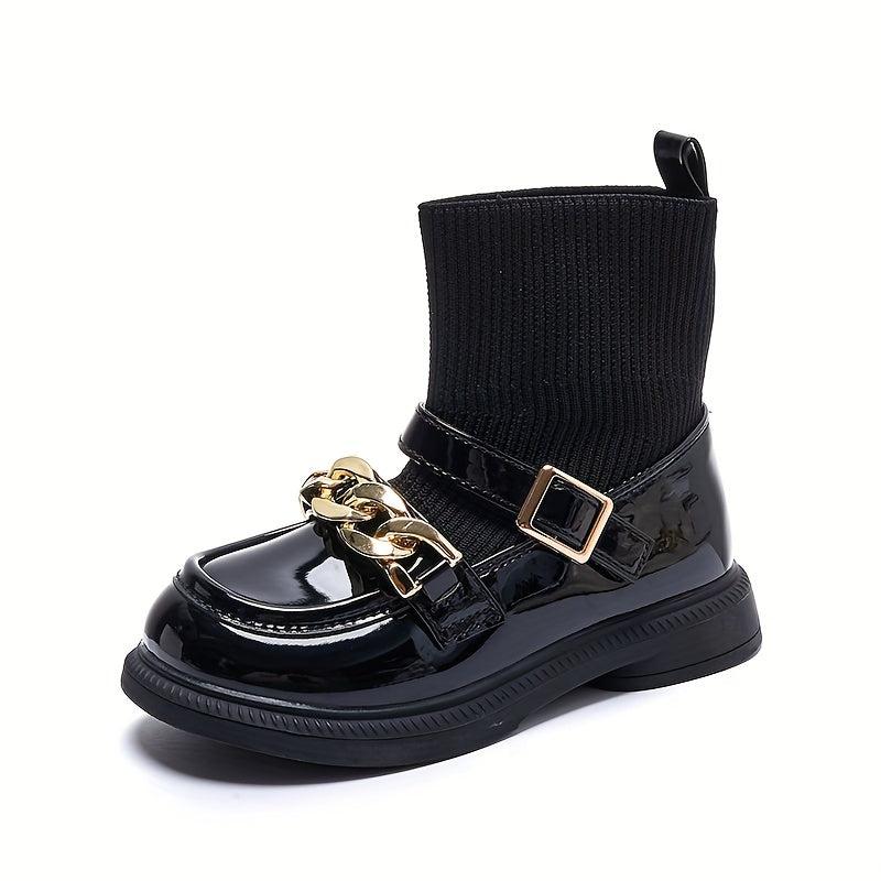 Girls Kids Ankle Boots with Sock Non Slip Comfortable Boots
