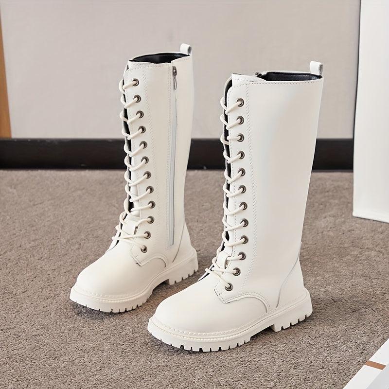 Girls Lightweight Non Slip Boots With Zipper