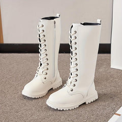 Girls Lightweight Non Slip Boots With Zipper